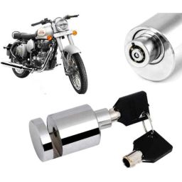 Auto Pearl Stainless Steel Silver Heavy Duty Anti Theft Motorcycle Disc Brake Lock, Lock-355-picture-29