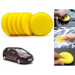 Auto Pearl Polyurethane Beige Washing &a; Waxing Polish Foam Sponge for Jazz 2015 E (Pack of 6)-picture-15