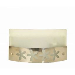Tucasa Floral SS Bathroom Light with Translucent Glass Shade, bl-05-picture-20