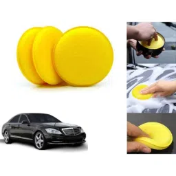 Auto Pearl Polyurethane Beige Washing &a; Waxing Polish Foam Sponge for S320 (Pack of 3)-picture-31