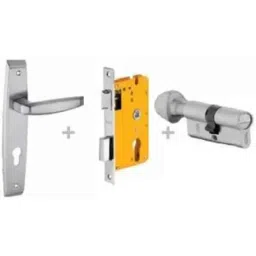 Dorset ML Series Badroli 70mm Stainless Steel Silver Chrome Finish Door Handle Lock Set with Coin &a; Knob, ML BA (Pack of 2)-image-61