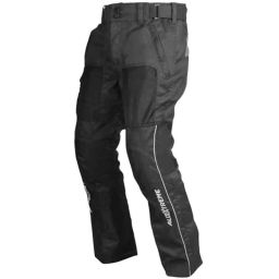AllExtreme AIR EVO 300GSM Mesh-Fabric Black Motorcycle Riding Pants with HDEVA Protectors for Men, Size: L-image-82