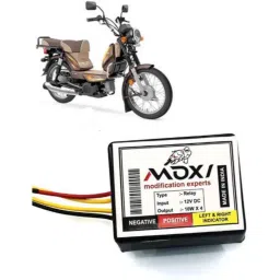 Auto Pearl 12V Black Front &a; Rear Flasher Indicator Light for XL 100-picture-2