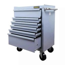 Stanley 699x460x797mm 50kg 6 Drawers Grey Eco Roller Cabinet Trolley, STST74423-8-6