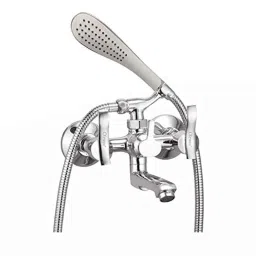 Oleanna AL-19WMTWC Angel Brass Silver Chrome Finish Telephonic Wall Mixer with Crutch &a; Hand Shower Set-picture-18