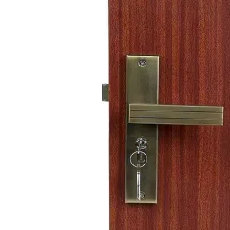 Handle Waala Altroz 8 inch 60mm Stainless Steel Antique Brass Finish Cylindrical Plate Mortise Door Lock Set-image-62