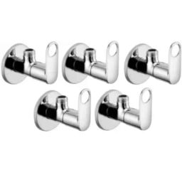 Senkiddpro Prime Stainless Steel Chrome Finish Wall Mounted Angle Cock (Pack of 5)-image-99