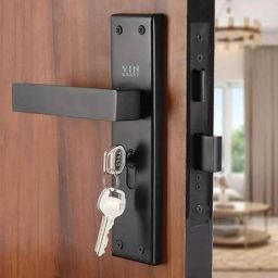 VIN KRAFT 8 inch 60mm Stainless Steel Black Oxide Mortise Door Lock Handle Set with 3 Keys, ML101-8CYS-OSK-BLACK-image-53