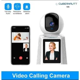 Cybernautt V2S 2MP HD PT Smart WiFi Camera with Enhanced Night Vision, Smart Tracking &a; Two Way Audio image 2
