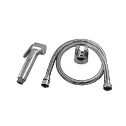 Elegant Casa ABS Health Faucet with Wall Hook &a; 1m Stainless Steel Braided Rubber Hose Pipe, Grohe 1814-48