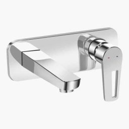 Kerovit Chime Silver Chrome Finish Single Lever Concealed Wall Mounted Basin Mixer Trims, KB911023-31