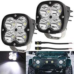 Meenu Arts 60W Heavy Super Bright 4Led Spot Flood Beam Driving Fog Lamp (60W, 2 PCS) for Maruti Suzuki Zen-33