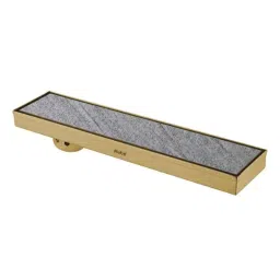Ruhe 24x4 inch Stainless Steel 304 Yellow Gold PVD Coated Marble Insert Shower Drain Channel, 16-0218-10-picture-6
