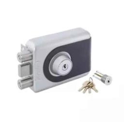 Quba Stainless Steel Antique Brass Finish Both Side Key Trident Dead Bolt Rim Lock with Dimple Key, 910.0241.4110-image-49