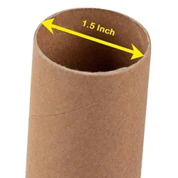 MM WILL CARE 1.5 inch Brown Paper Cardboard Tube, MMWILL1203, (Pack of 10)-picture-14