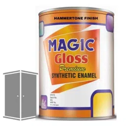 Magic Paints 200ml Silver Grey Premium Synthetic Enamel Paint with Hammerstone Finish-image-72