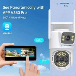 Cybernautt K4M 4MP FHD Dual Lens PT 4G Sim Camera with Human Detect, Voice Intercom, Motion Detect, IP66 Waterpoof &a; Support SD Upto 128 GB image 4