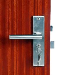 Handle Waala MG301 8 inch 60mm Stainless Steel Satin Finish Cylindrical Plate One Side Key Mortise Door Lock Set-image-91