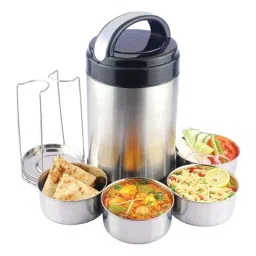 Elegante 4 Containers Stainless Steel Lunch Box (Pack of 3)-15