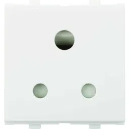 Anchor Penta Modular 6A 3 Pin 2 Module White Socket with Shutter, 65203-picture-41