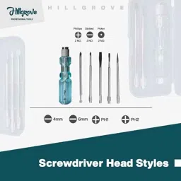 Hillgrove 750W Forward &a; Reverse Rotation Hammer Impact Drill Machine with 3 Bits &a; 5 in 1 Screwdriver, HGCM1190 image 3