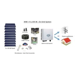 Solar Universe India 3kW 14.3A Polycrystalline On Grid Solar System Kit (Pack of 5)-picture-5