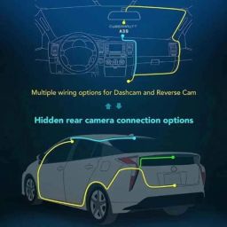 Cybernautt A3S 4 inch 3 Channel Car Dash Camera with IPS Display image 4