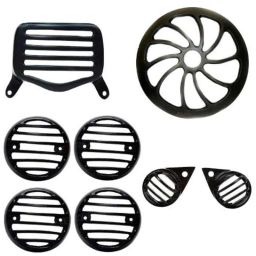 AllExtreme EXHGIB Die Casted Fan Model Front Rear Head Light Grill Cover Set with Tail Lamp, Indicator &a; Pivot Eyes Cup-picture-44