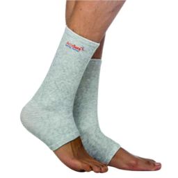 AccuSure Large Bamboo Yarn 4 Way Stretchable Bi-Layered Ankle Compression Support for Men &a; Women, AOA12-L-33