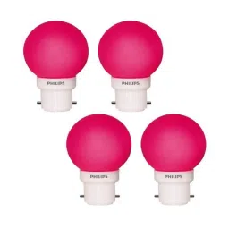 Philips 0.5W B-22 Pink LED Deco Bulbs (Pack of 4)-19