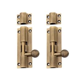 Atom 10 inch Brass Antique Finish Aluminium Tower Bolt, TB001 (Pack of 2)-image-60