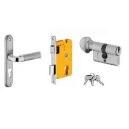 Dorset HL Series Inspire 70mm Stainless Steel Door Handle Lock Set with Knob &a; Key (Pack of 4)-picture-16