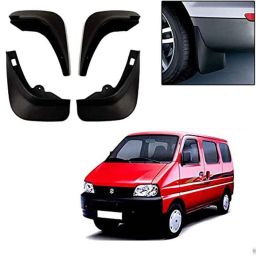 Auto Pearl 4 Pcs Black Cup Type Mud Flaps Car Splash Guard Set for Maruti Suzuki Eeco-picture-44