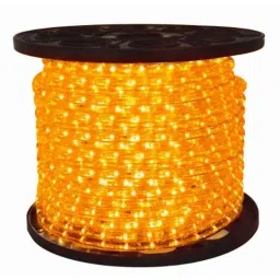 LumoGen 60W Amber LED Waterproof Rope Light with Connector, Length: 18 m-23