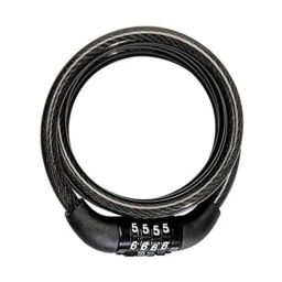 AOW Numerical Cable Lock for Bike, Helmet, Cycle &a; Luggage (Multipurpose Uses) Colour-Black-02-16
