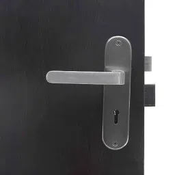 Handle Waala LB303 8 inch Stainless Steel Silver Round Ky Plate Mortise Door Lock Set-picture-48