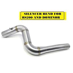 AOW Stainless Steel Exhaust Middle Muffler Bend Pipe for Bajaj Dominar 400/ Bajaj Pulsar 200NS/ Bajaj Pulsar RS200, Bend Pipe (Pack of 1)-2