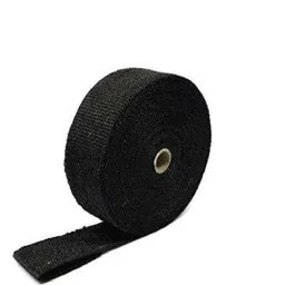 Generic (Unbranded) Bike Exhaust Heat Shield Silencer Wrap for Royal Enfield Bullet Electra Twinspark (Black)-18