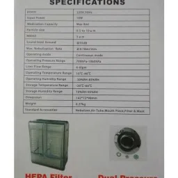 Owgels White Nebulizer with HEPA Filter, MONBZ01 image 2