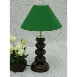Tucasa Smart Wooden Table Lamp with Green Shade, LG-1073-image-94