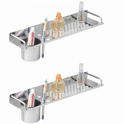 Kamal SS Straight Shelf with Tumbler, ACC-1188-S2 (Pack of 2)-image-33