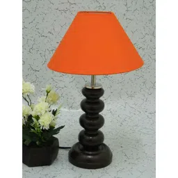 Tucasa Smart Wooden Table Lamp with Orange Shade, LG-1076-image-77