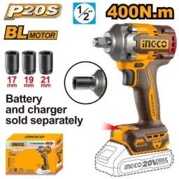 Ingco 20V 400Nm 1/2 inch Brushless Cordless Impact Wrench Driver, CIWLI20401-picture-39