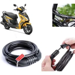 Auto Pearl PVC &a; Plastic Black Combination Cable Lock for Maestro Edge, 662-picture-24