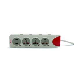 GM 3204 Grey Quadro 4+4 Spike Guard with Surge Protector-picture-12