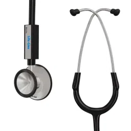 Lifeline Aluminium Black Single Diaphragm Chest Piece Stethoscope with 2 Way Tube, STH012-BL-image-33