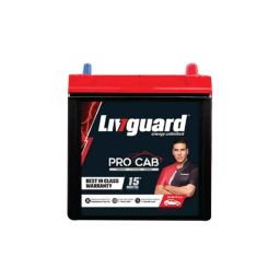 Livguard ProCab+ 35Ah 12V C20 Black &a; Red Left Layout Cab Battery with 18+6 Months Warranty for Four Wheelers, PP 38B20 L-20