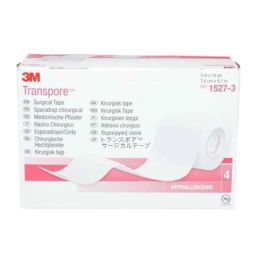 3M Transpore 3 inch Surgical Tape Roll, 1527-3 (Pack of 4)-19