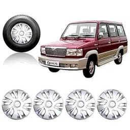 Auto Pearl 4 Pcs 14 inch Press Fit Wheel Cover Set for Toyota Qualis-17