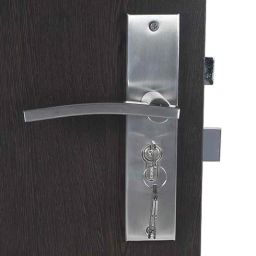 Homexpert Ivy-CYS-BSK 8 inch 60mm Stainless Steel Silver Cylindrical Plate Both Side Key Mortise Door Lock Set-image-50